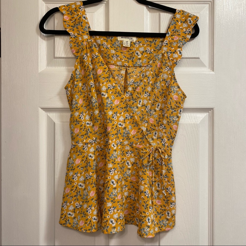 Faux wrap top